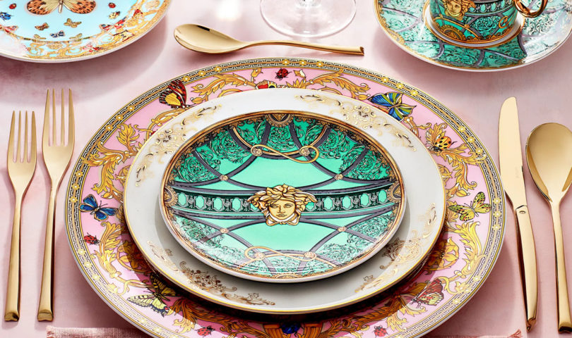Create a magical holiday meal with Versace’s entrancing table settings