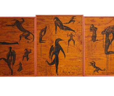 ‘Pack of Five’ Triptych by Bill Hammond