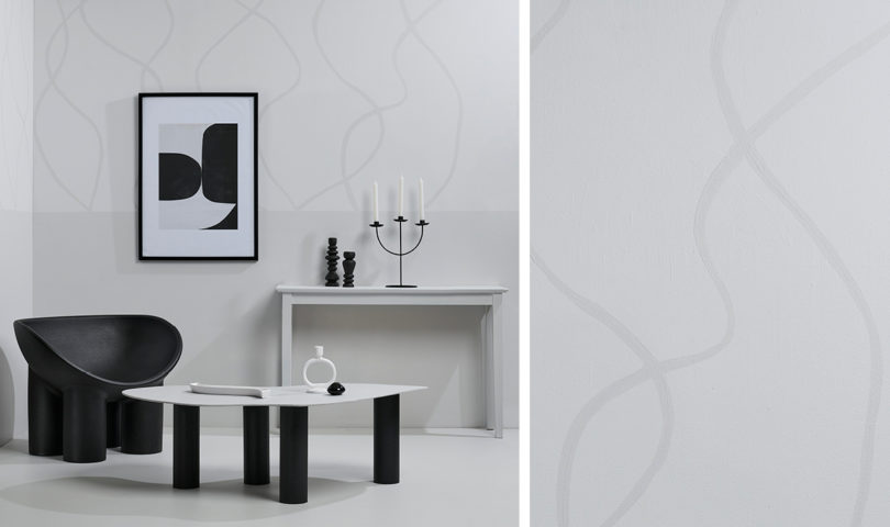 Here’s how to make a powerful interior statement by pairing bold monochrome with softly curved shapes