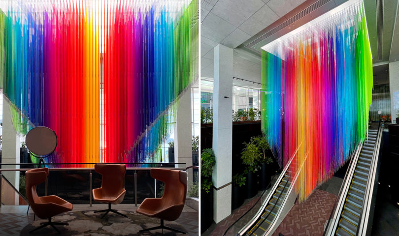 Tiffany Singh’s impressive rainbow installation is utterly breathtaking