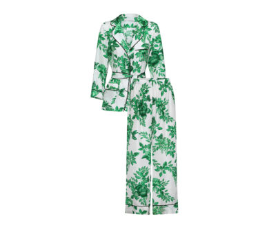 Fleurs Orientales Silk PJ Set
