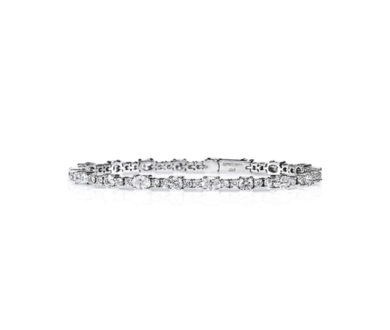 Oval Diamond Tennis Bracelet