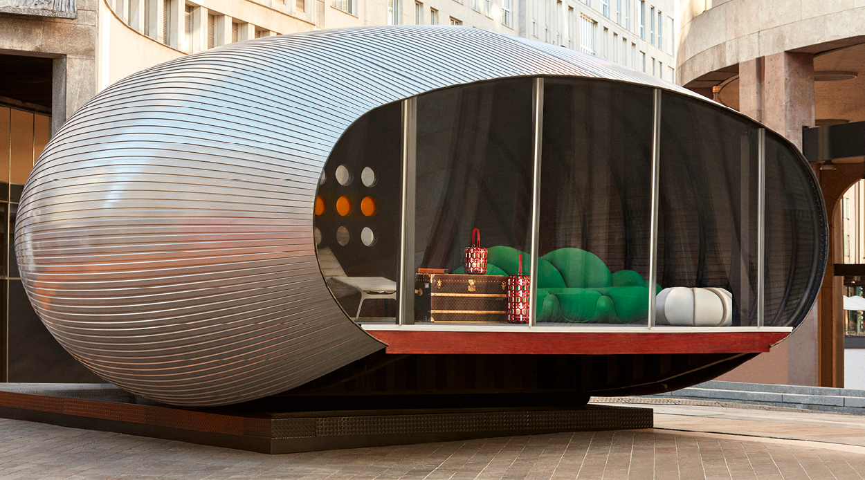 Louis Vuitton arrives at the Salone del Mobile with a new