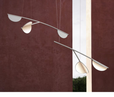 Almendra suspension lamp