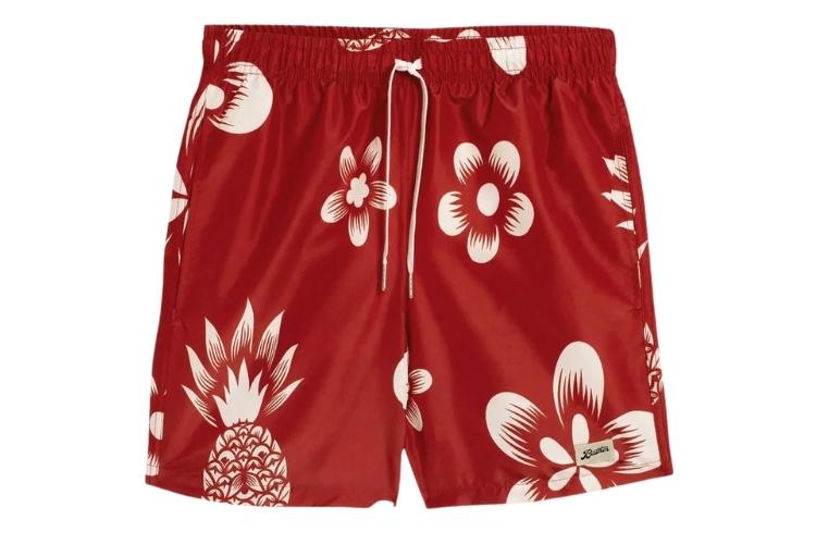 Bather Floral Coastal Pineapple Short