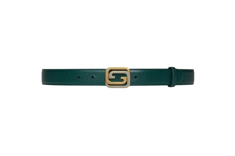 Men's Squared Interlocking G Buckle Belt