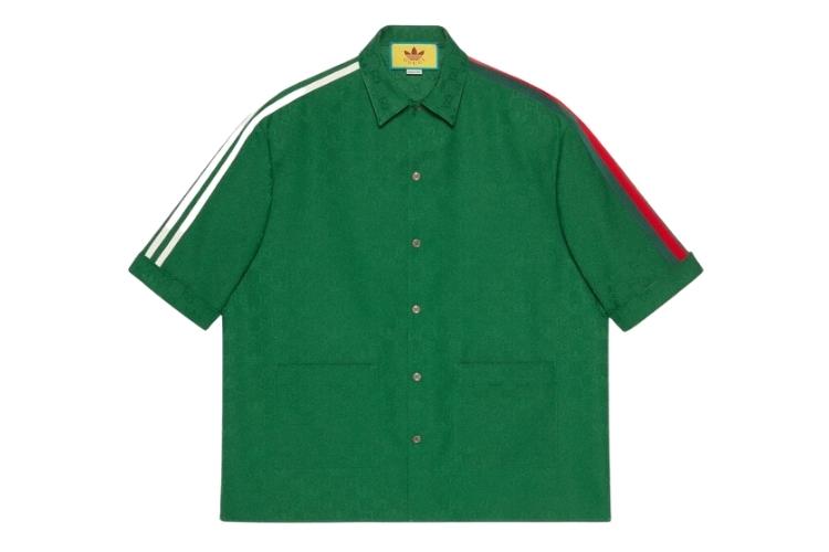 Adidas x Gucci GG Trefoil Jacquard Shirt