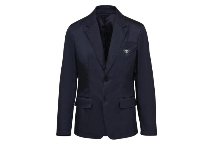 Re-Nylon Single-Breasted Jacket