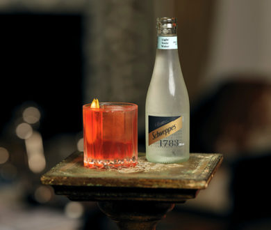 Create the perfect winter dinner party cocktails with Hercules Noble & Schweppes 1783