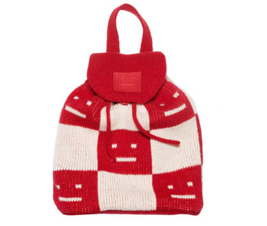 Acne Studios Checkerboard Face Bag