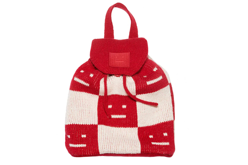 Acne Studios Checkerboard Face Bag