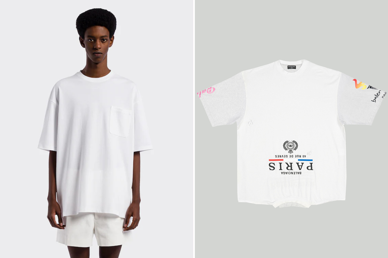 Balenciaga Oversized Upside Down T-Shirt