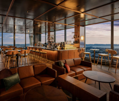 Perched 38 floors above the city, Auckland’s rooftop bar is elevated in every way