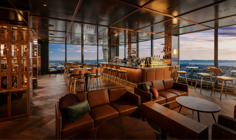 Perched 38 floors above the city, Auckland’s rooftop bar is elevated in every way