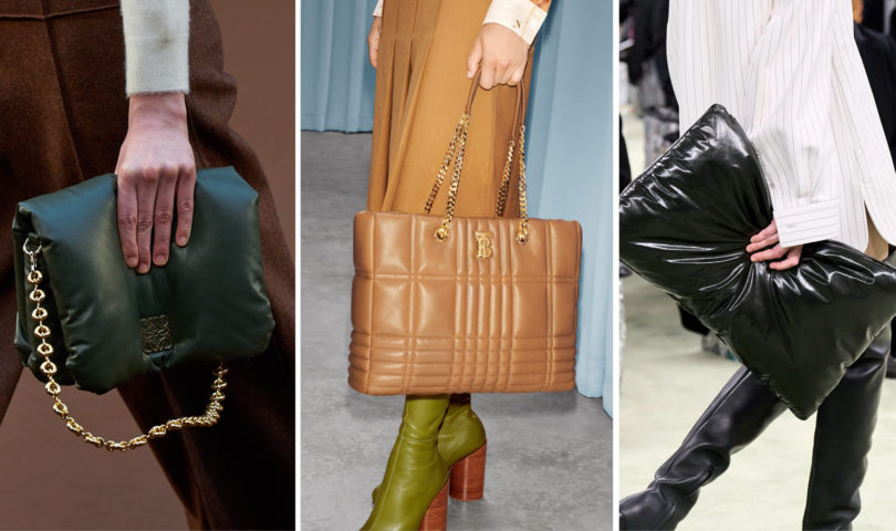 Give your statement bag a soft twist with this pillowy new style