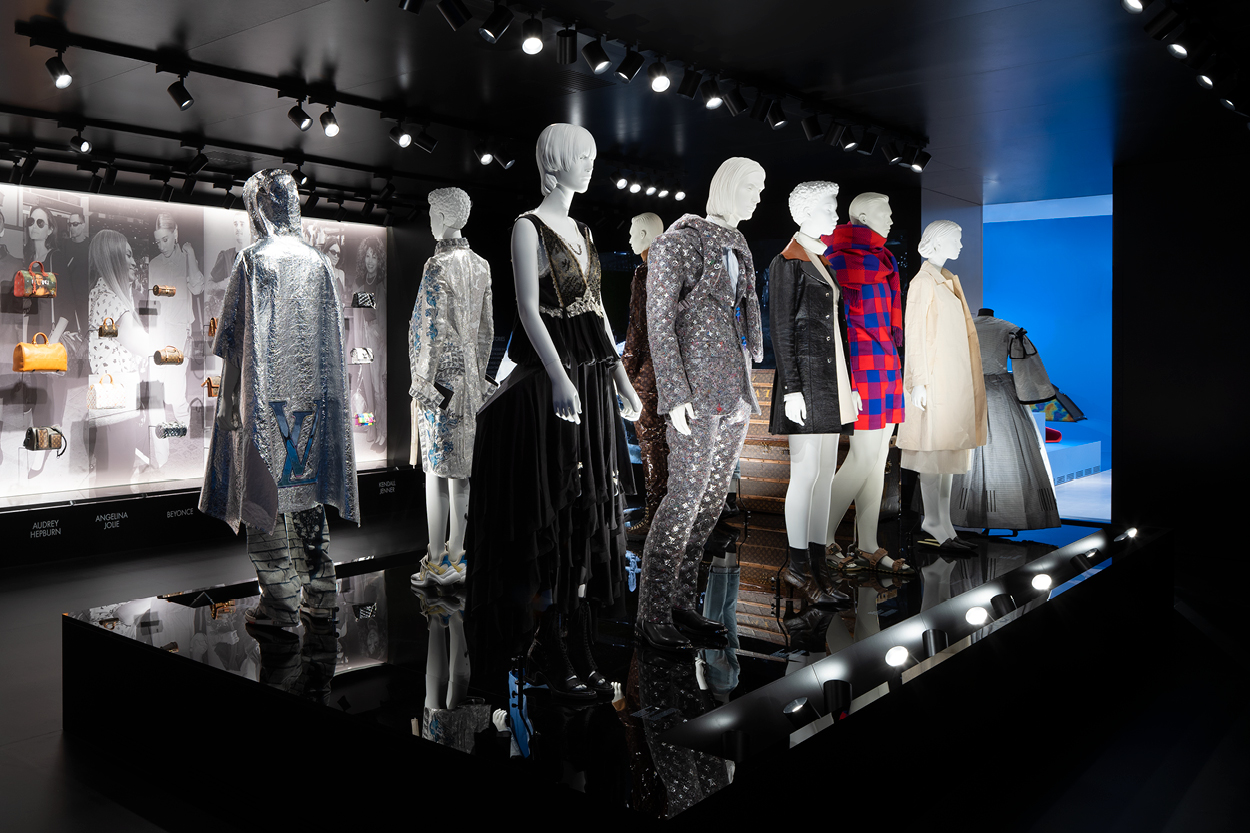 Louis Vuitton's brand history in heritage window displays