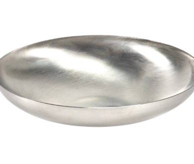 Serax Brushed Steel Bowl by Bea Mombaers