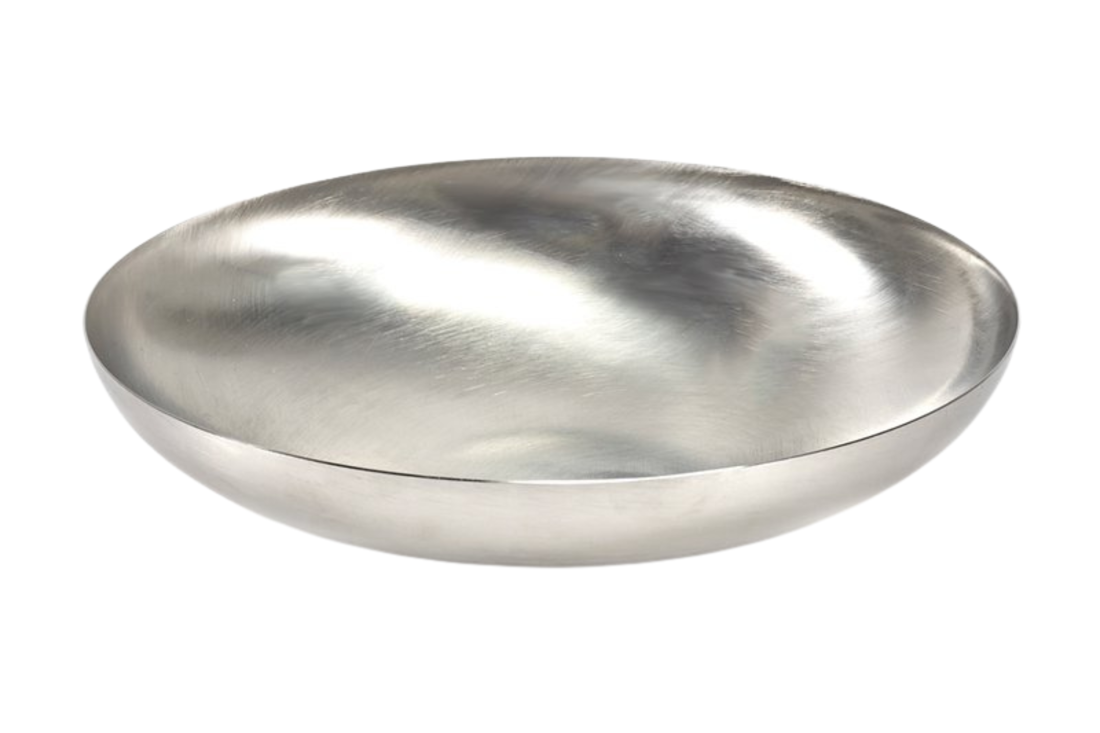 Serax Brushed Steel Bowl by Bea Mombaers
