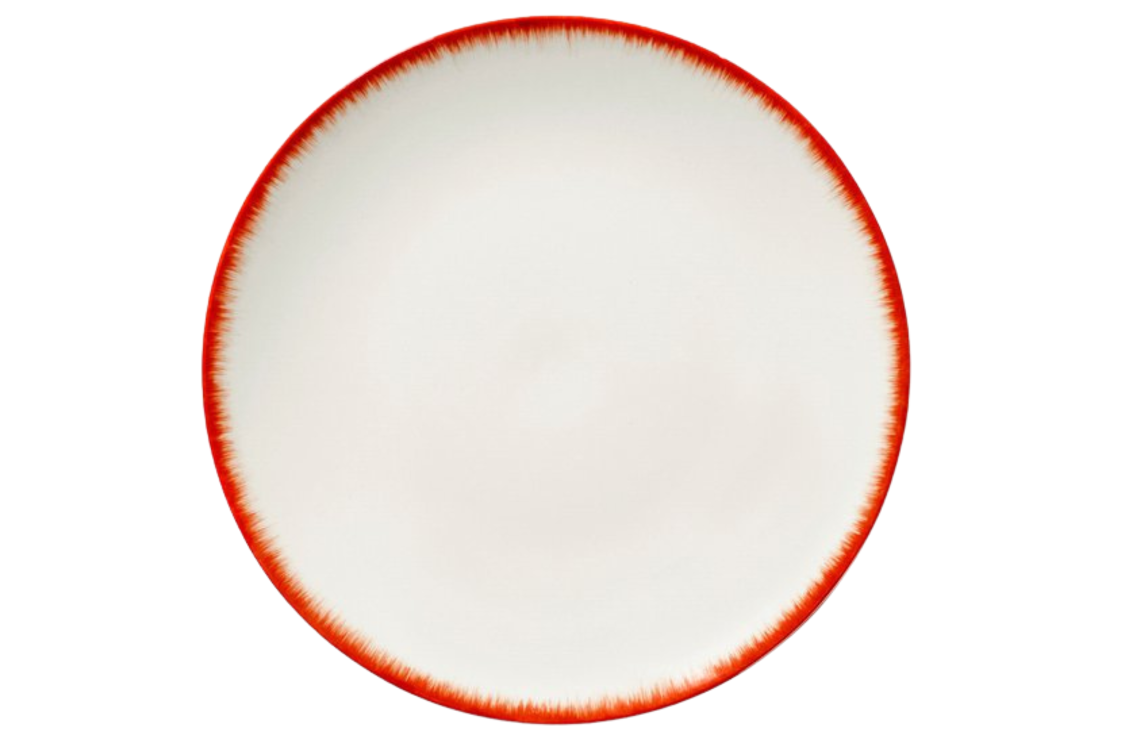 Serax Plate Dé Red Variation 2 - Set of 2 by Ann Demeulemeester