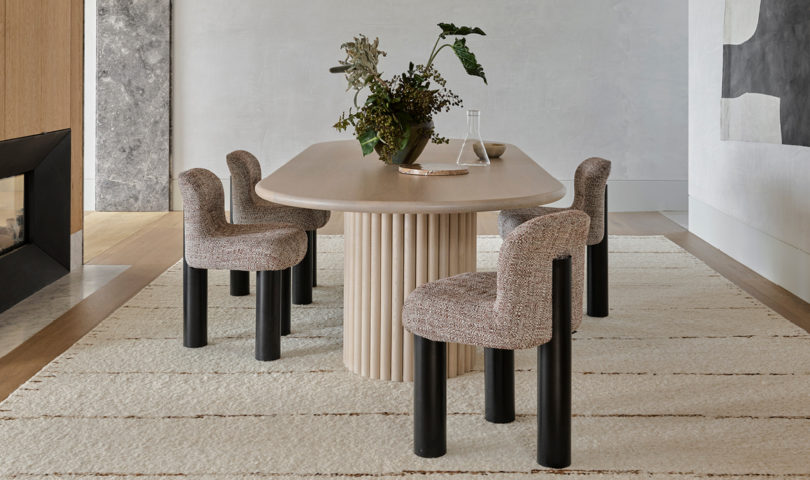 Elevate your dining experience with these unique tables and chairs