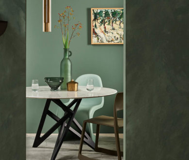 Giving monochrome new meaning, tonal shades of green are staging an interior takeover