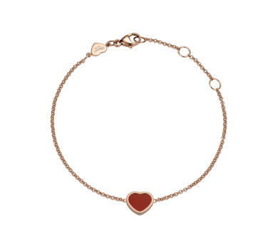 Chopard My Happy Hearts Carnelian Bracelet