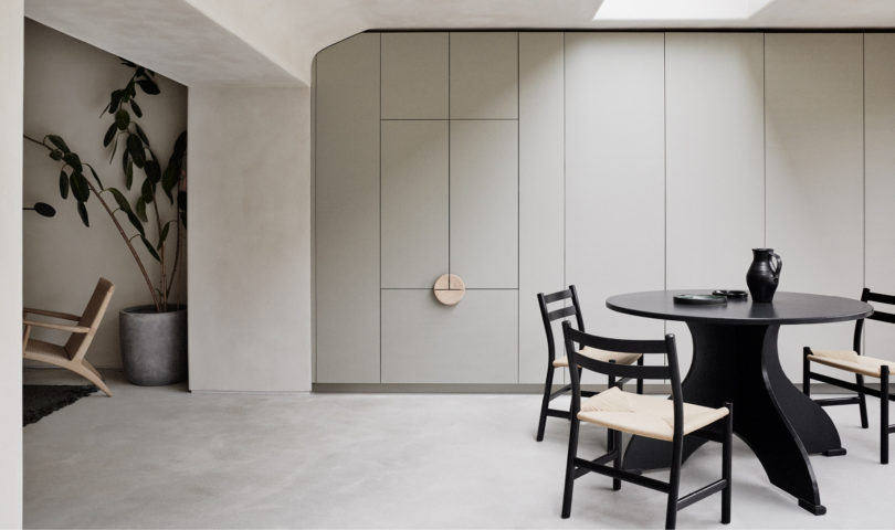 Inside a unique London workspace where natural materials meet a suite of sleek Fisher & Paykel appliances