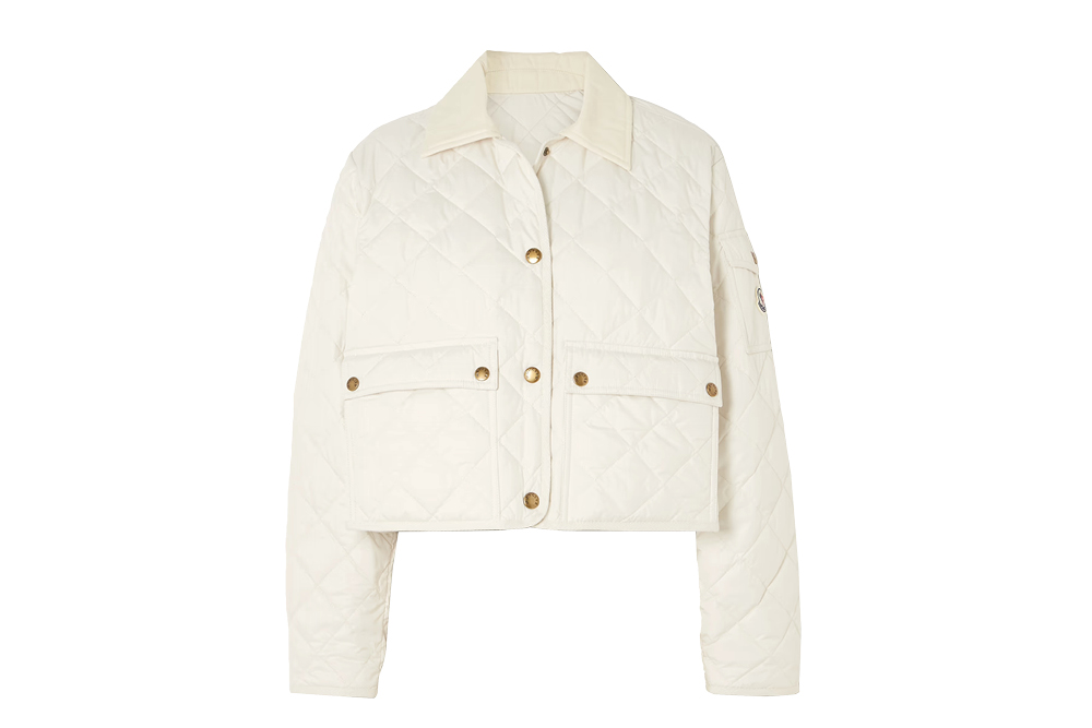 MONCLER Chitre cropped quilted shell jacket