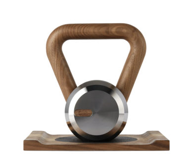 Walnut & Stainless Steel Lova Kettlebell