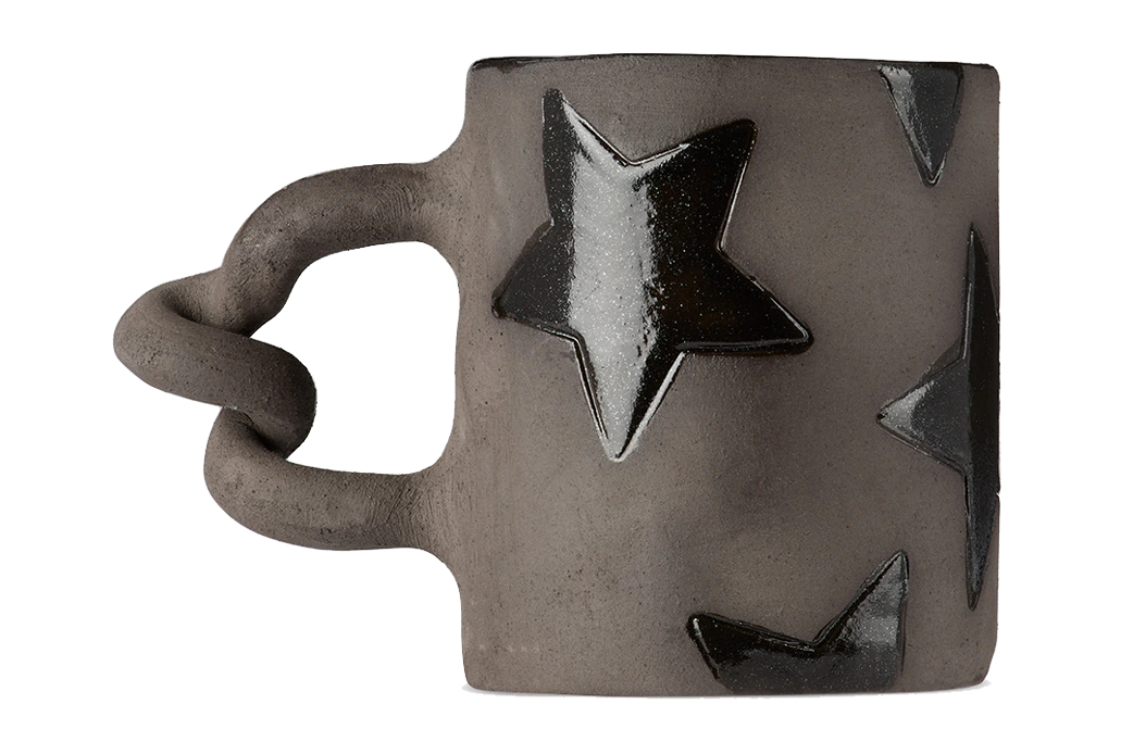 Harlie Brown Studio Black Star Wiggle Mug