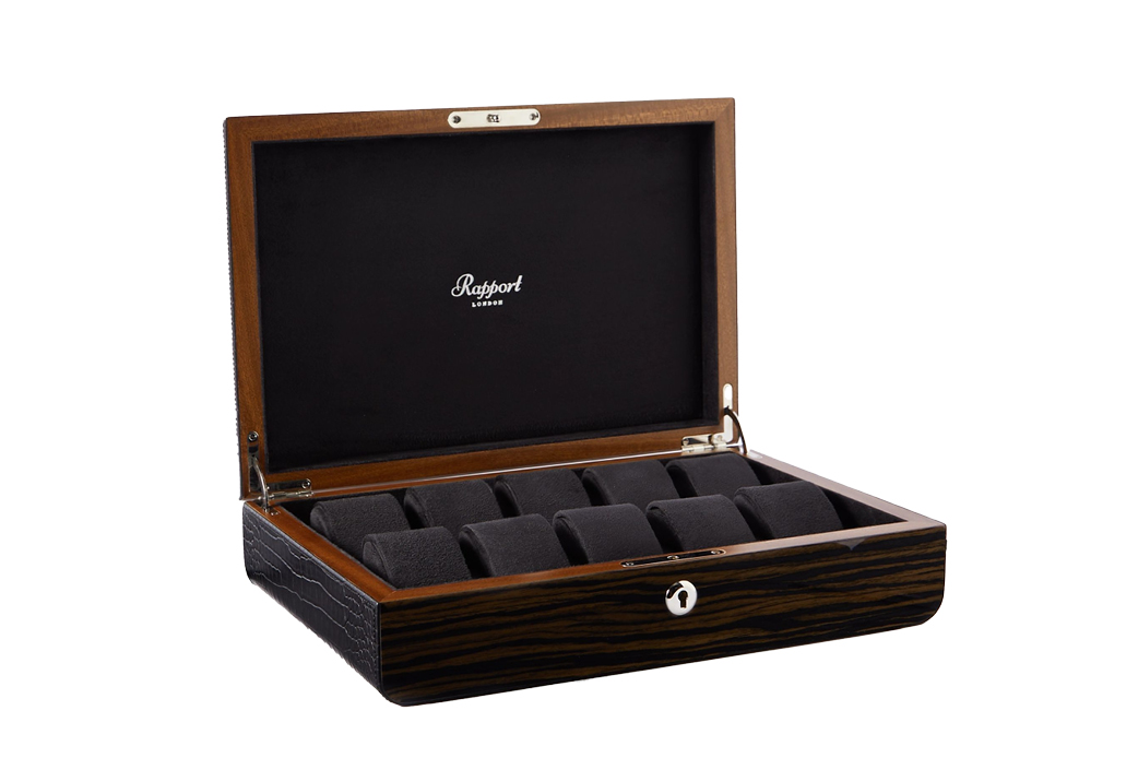 Mayfair Wood 10-Piece Watch Box
