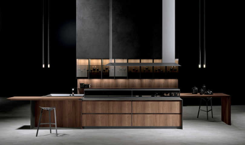 Professional practicality meets elegance in this exceptionally equipped new home kitchen design by Arrital