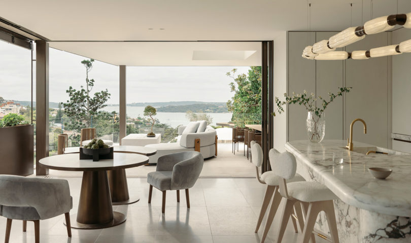 An elevated residence with 360-degree views of Sydney Harbour — this is a luxury retreat like no other