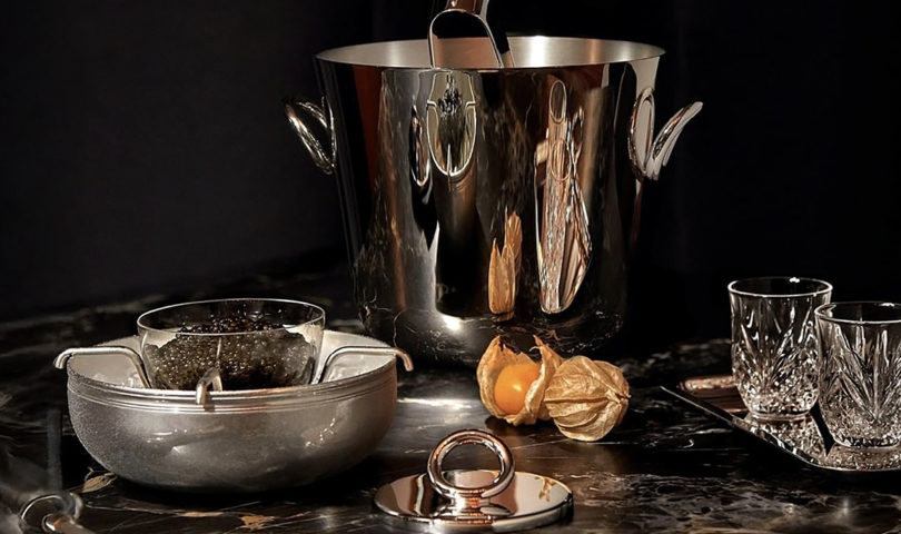 Master the perfect serve with this luxurious caviar set