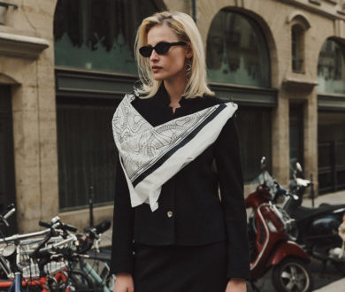 Five chic ways to wear a silk scarf this season