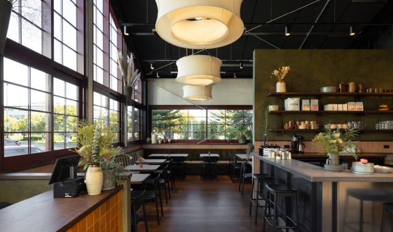 Gather is the light-filled new eatery at Smales Farm from the team behind Ripe Deli