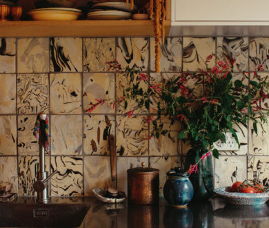 Melding art and function, Lucy McMillan’s hand-crafted tiles bring sculptural beauty to interior design