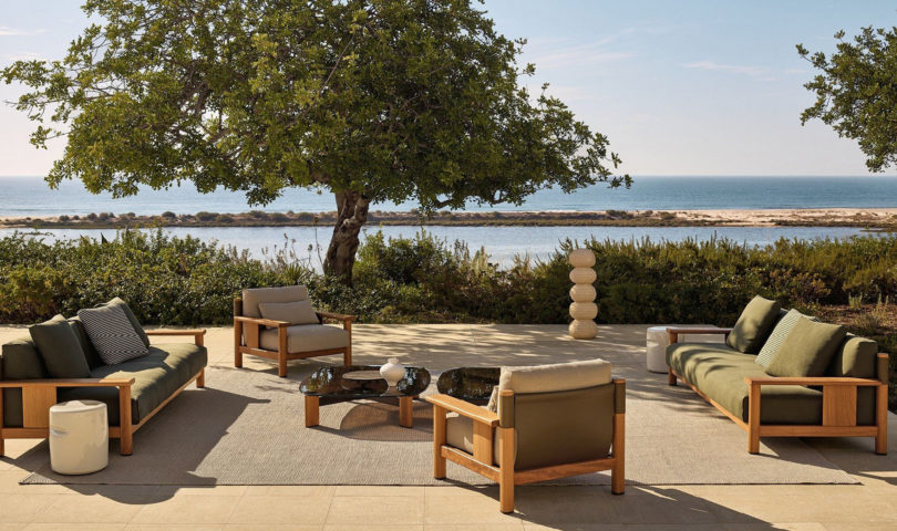 Savour balmy evenings and sunlit days with our refined outdoor furniture edit