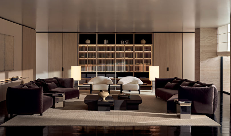 The new modern, Poliform’s Owen armchair brings sculptural comfort home