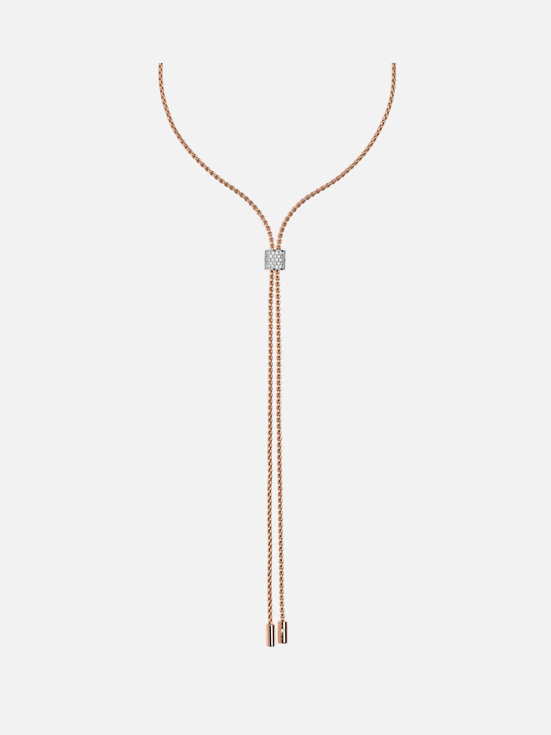Aria Slider Necklace With Diamond Pavé