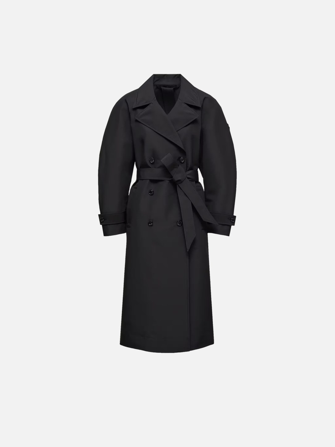 Moncler X Edward Enninful Zake Trench Coat Women Black Moncler