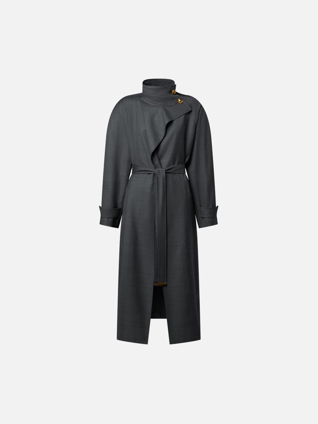 Trench Coat With Twisted Opening Lv