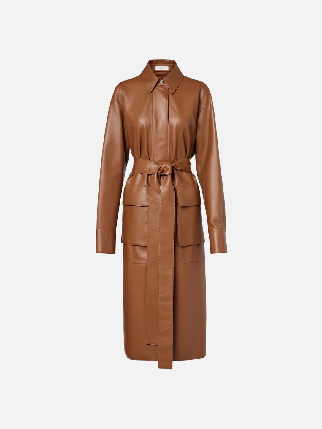 Joseph Okabe Leather Coat