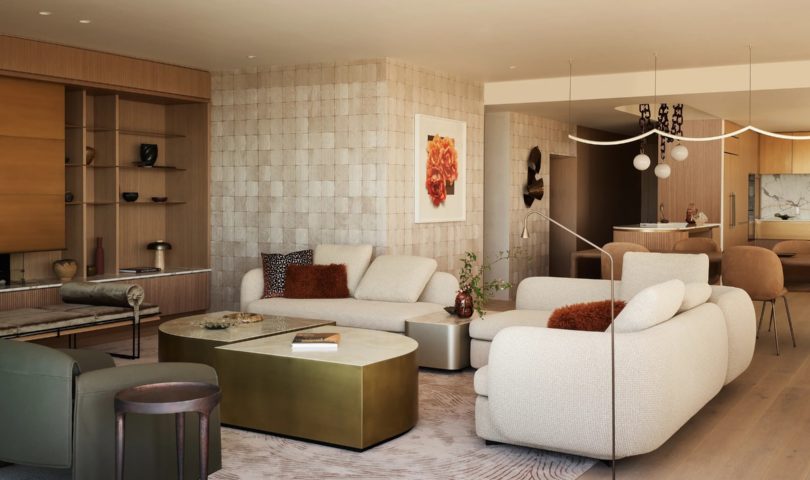 Inside a harbourfront penthouse where sculptural design takes the lead