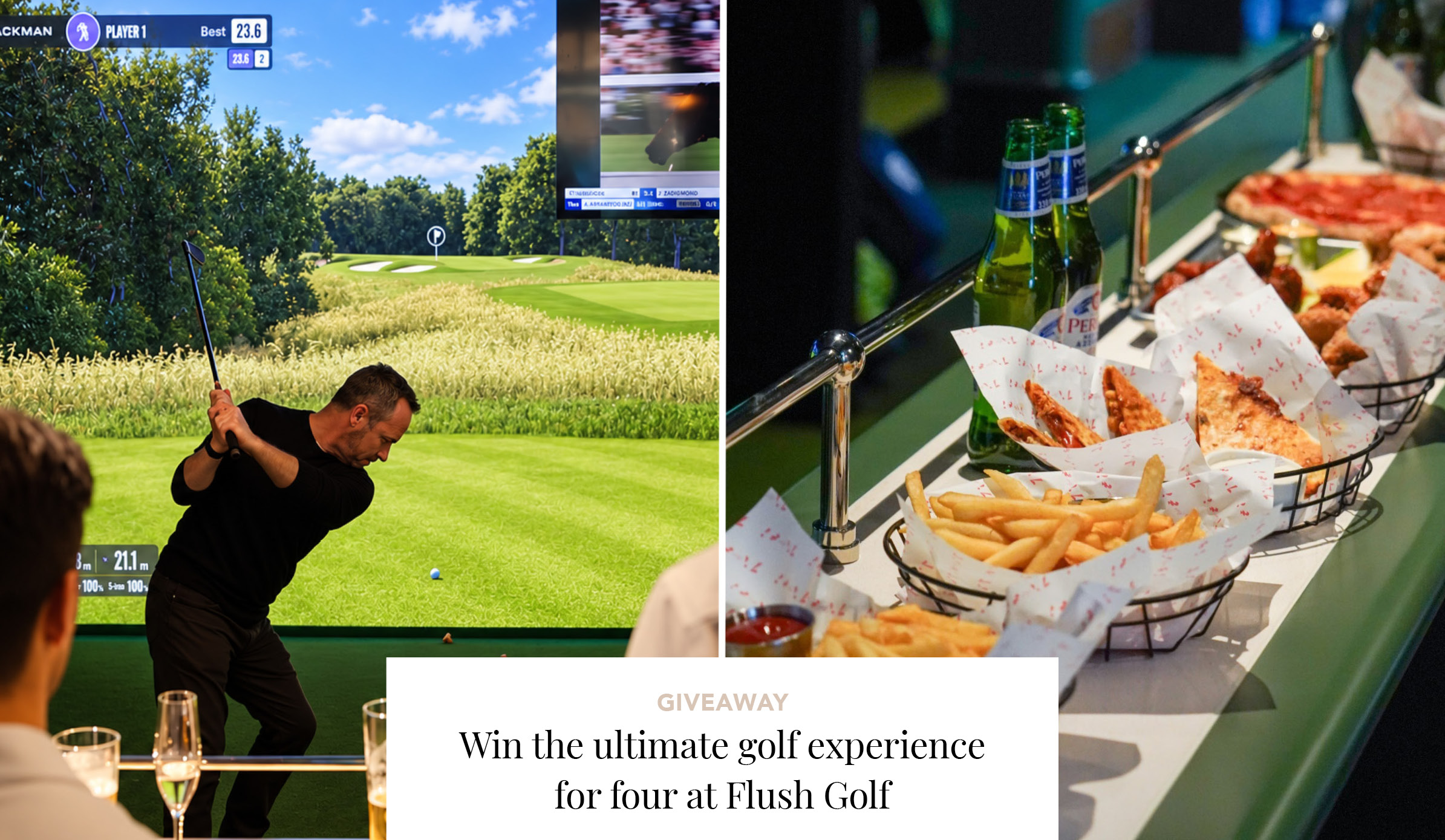 Flush golf giveaway